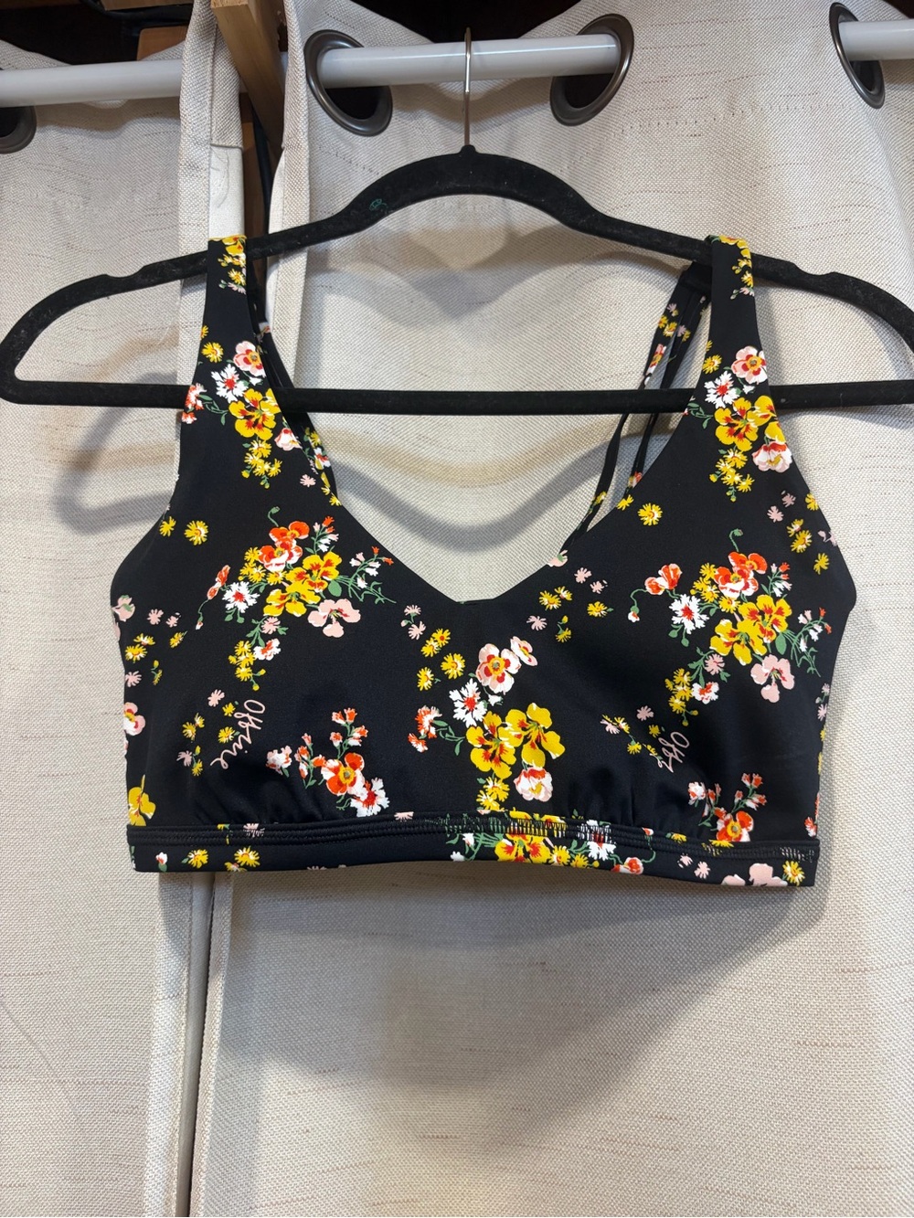 Offline by Aerie Floral V-Neck Bralette
